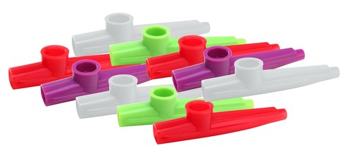 10x kunststoff kazoo - 10x,